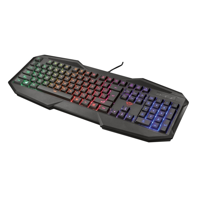 Trust GXT 830-RW Avonn Gaming Tastatur Membran Regnbue Kabling Belgisk