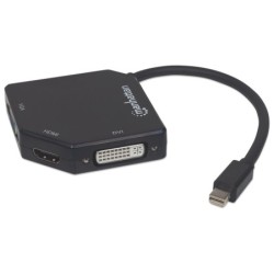 Manhattan Videointerfaceomformer Mini DisplayPort / HDMI / DVI / VGA 