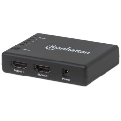 Manhattan 4K Compact 4-Port HDMI Splitter, 4K@30Hz, AC Powered, Boxed