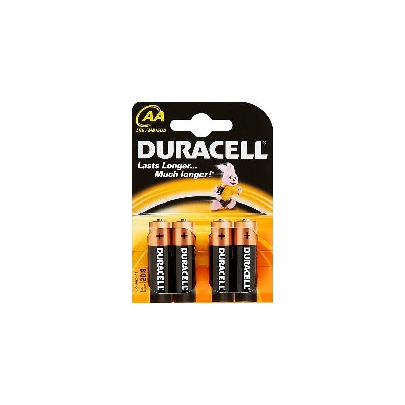 Duracell AA/LR6, Alkaline Basic MN1500, 4 pc(s)