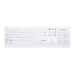 Wireless Hygiene Desktop Keyboard Sealed - Wireless - QWERTY - White