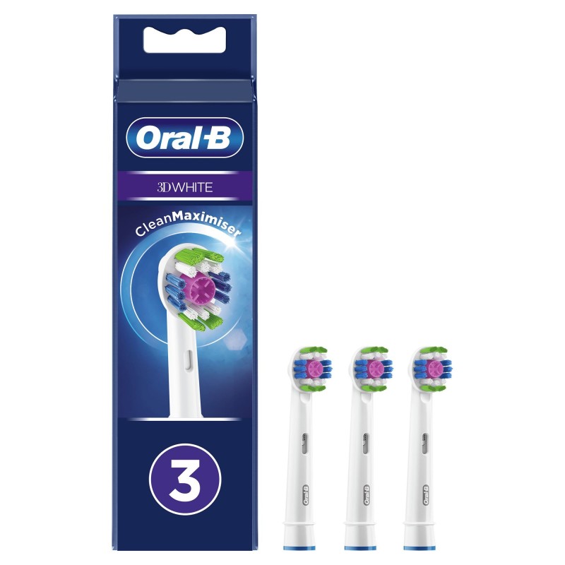 Braun Oral-B 3D White Ersatzb&uuml;rsten mit CleanMaximiser-Technologie, 