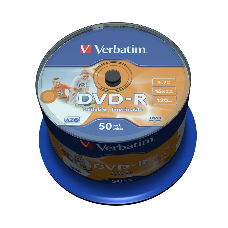 DVD-R 16X bulk, 4.7GB Wide ink