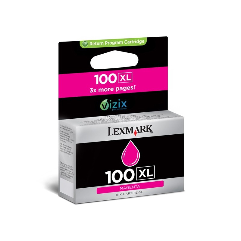 CARTUCCIA LEXMARK MAGENTA 100