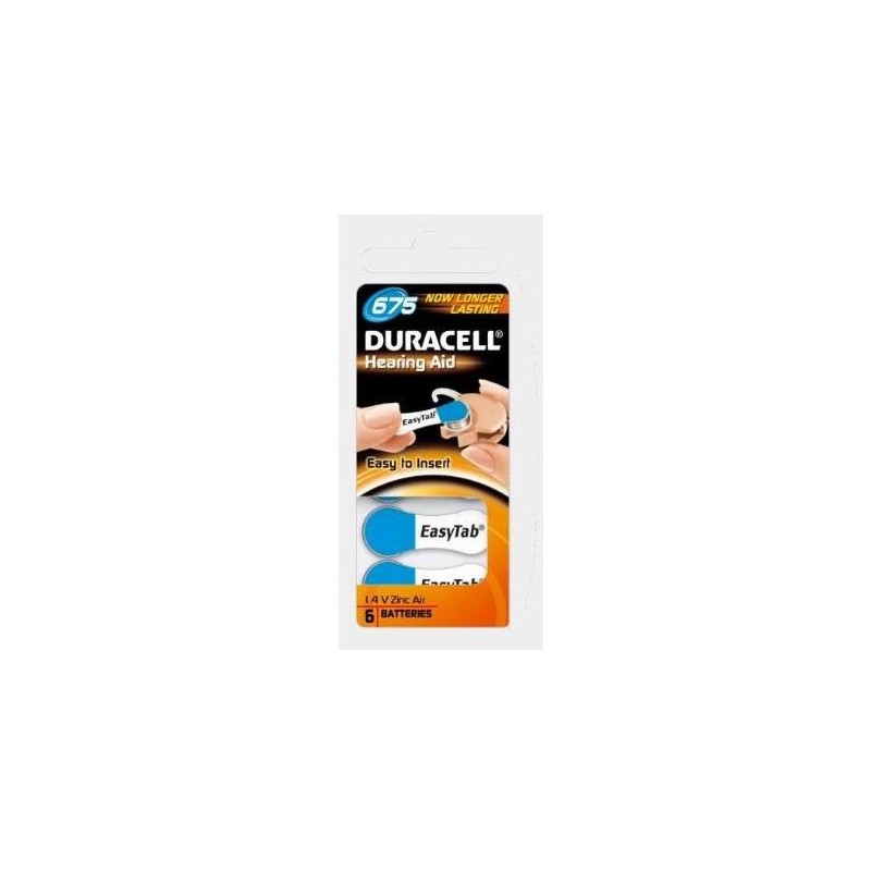 PILE DURACELL EASY TAB 675 BLU ACUSTICA