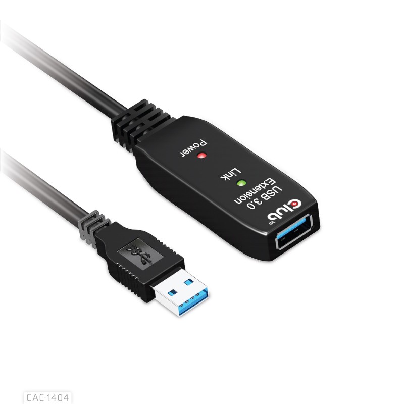 Club 3D USB 3.2 Gen 1 USB forl&Atilde;&brvbar;ngerkabel 5m Sort