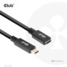 Club 3D USB Type-C forl&Atilde;&brvbar;ngerkabel 1m Sort