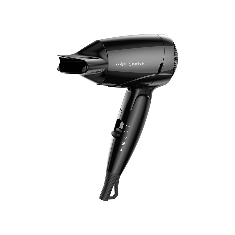 Braun Satin Hair 1 Haartrockner Style &amp; Go Schwarz BRHD130E