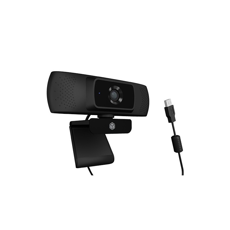 ICY BOX Webcam Full-HD 1920x1080,Audio,USB2.0,schwarz