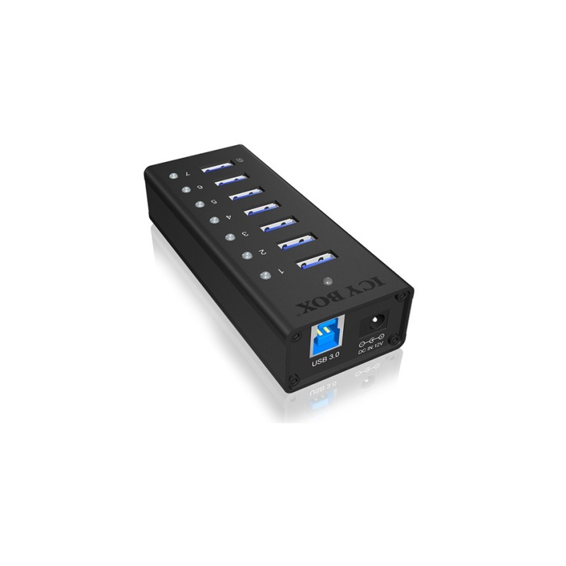 ICY BOX USB3.0 HUB 7-Port m.Ladeport 7xUSB3.0,Plug&amp;Play