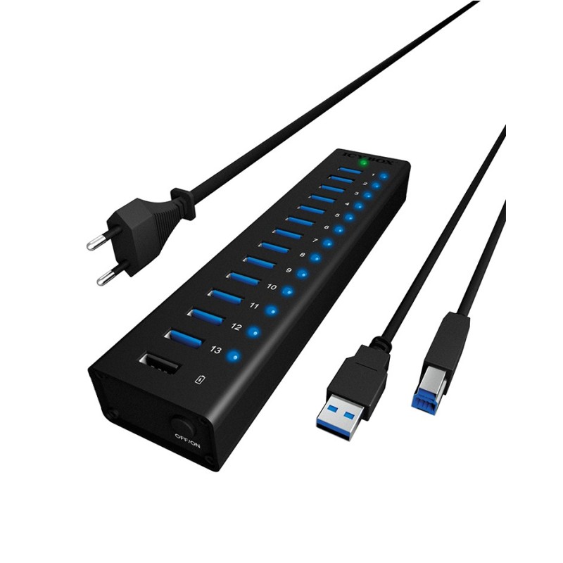 ICY BOX USB3.0 HUB 13-Port 13xUSB Type-A