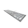 KC 6000 SLIM - Keyboard - Corded - AZERTY - Silver/White