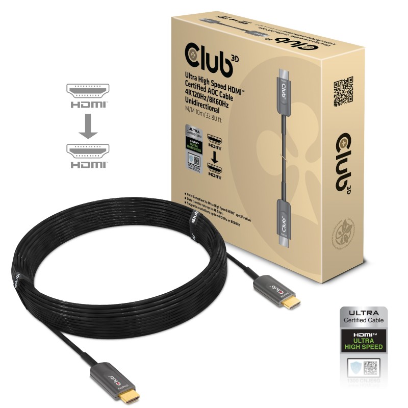 Kabel Video HDMI AOC ST/ST 10,0m 8K60Hz *Club3D*