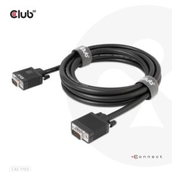 Kabel Video VGA ST/ST 3,0m AWG28 *Club3D*