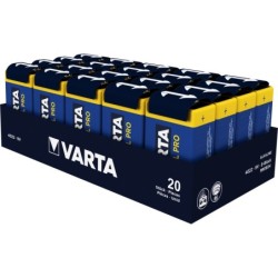 VARTA Industrial Pro 9V Block Batterie (20er Pack) Alkaline