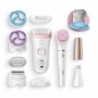 Braun Silk-&eacute;pil Beauty-Set 9 9-985 Epilierer Set Wei&szlig;/Rosa