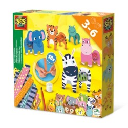 SES CREATIVE Paper Strip Animals, 3 to 6 Years [14041]