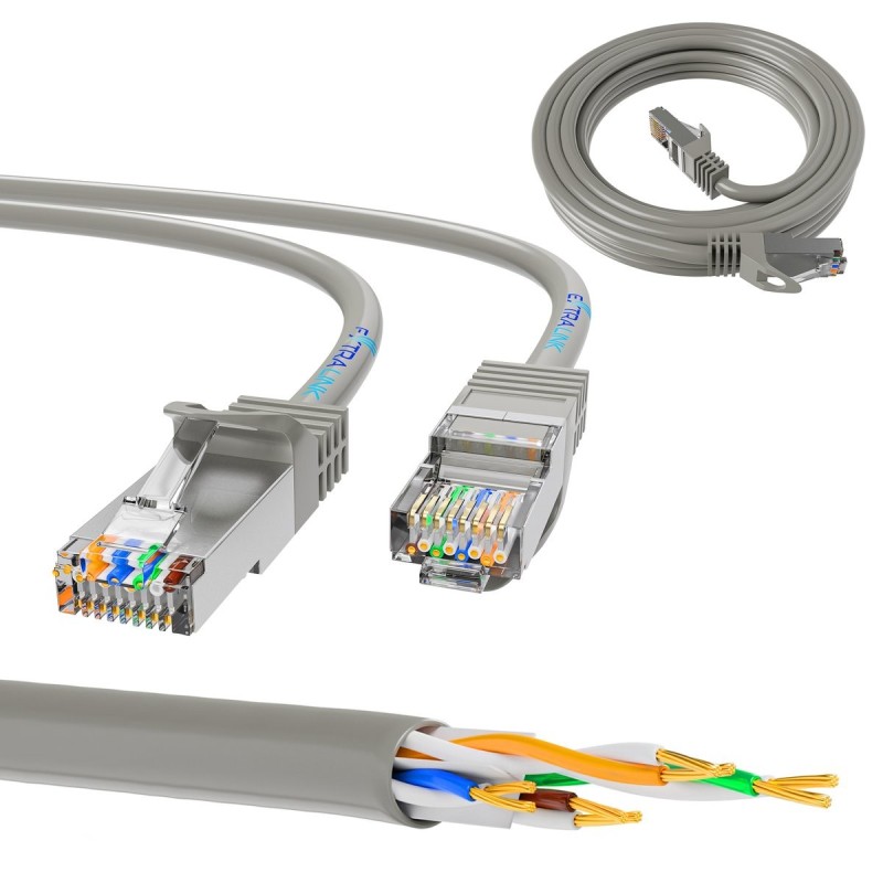 Extralink Kat.5e UTP 1m | LAN Patchcord | Coppia intrecciata in rame