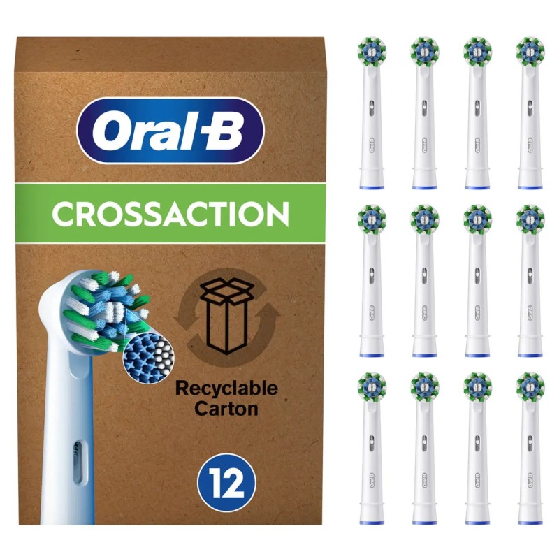 Oral-B Aufsteckb&uuml;rsten CrossAction 12er *wei&szlig;*