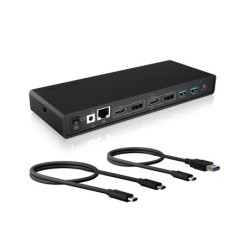 ICY BOX DockingStation 65W TB3 NB/PC 4XUSB-A/2xUSB-C/2xHDMI/2xDP/Audio