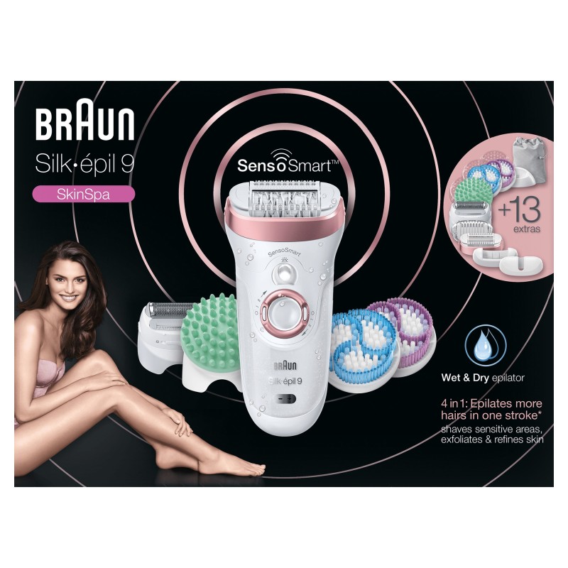 Braun Silk-&eacute;pil 9 SkinSpa Epilierer 9/990, ros&eacute;gold