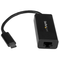 STARTECH.COM USB C TO GIGABIT ETHERNET ADAPTER - BLACK - USB 3.1 TO R