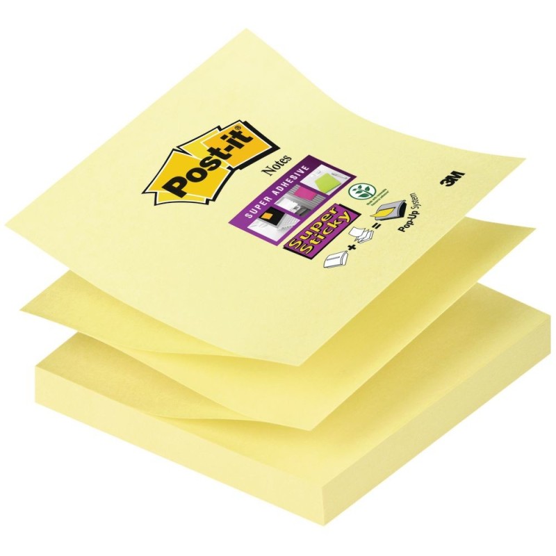 Foglietti riposizionabili Z-Notes Super Sticky Post-it&reg; Giallo Canar