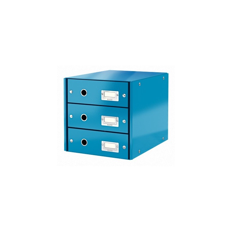 LEITZ Schubladenboxen Click&amp;store Box 3sch&Atilde;&frac14;be blau-M 6048-00-36 DI