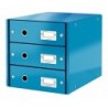 LEITZ Schubladenboxen Click&amp;store Box 3sch&Atilde;&frac14;be blau-M 6048-00-36 DI