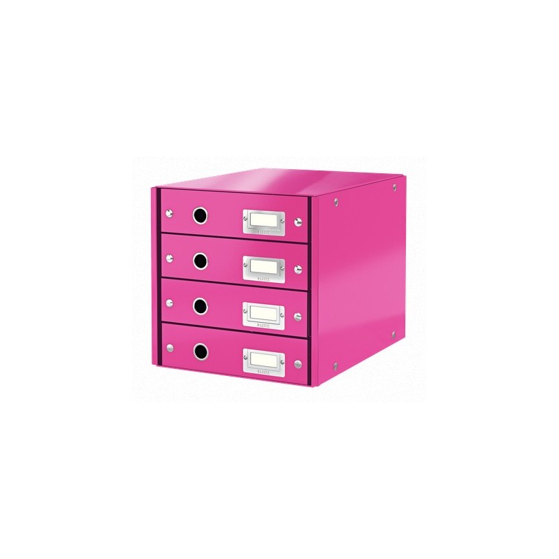 LEITZ Schubladenboxen Click&amp;store Box 4sch&Atilde;&frac14;be pink-M 6049-00-23 DI