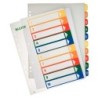 LEITZ Register LEITZ Reg.10 Taben PC-Beschrif Transparent