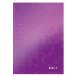 LEITZ Notizbuch Leitz WOW Notizbuch A5 violett DIN A5 liniert violett