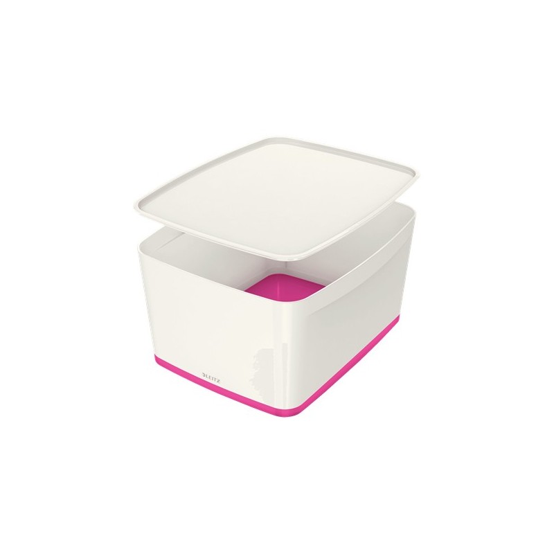 LEITZ Aufbewahrungsboxen MyBox mittel mit Deckel pink 18,0 l - 38,5 x