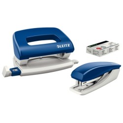 Leitz Locher-Heft.-Set Mini bu