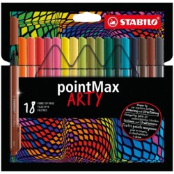 STABILO Filzstifte Fil pointMax 18er ARTY Etui 0.8 Mehrfarbig