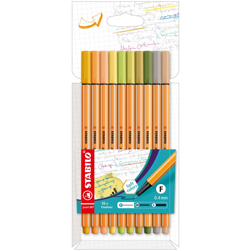 STABILO Fineliner Point 88 0.4 mm Mehrfarbig