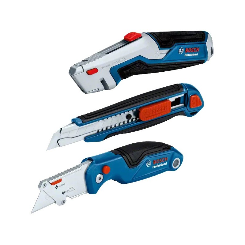 BOSCH Professional Cuttermesser-Set Bosch Combo Kit MesserSet 3tlg 1.