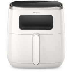 FRIGGITRICE AD ARIA MULTICOOKER 5.6 XL 1700W BIANCA CON FINESTRA