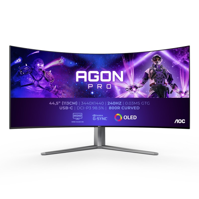 45 AGON PRO 21:9 OLED 240Hz 0 03ms Curvo TILT