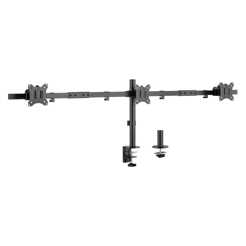 Equip 650158 17-32 Articulating Triple Monitor Desk Mount Bracket [2Y