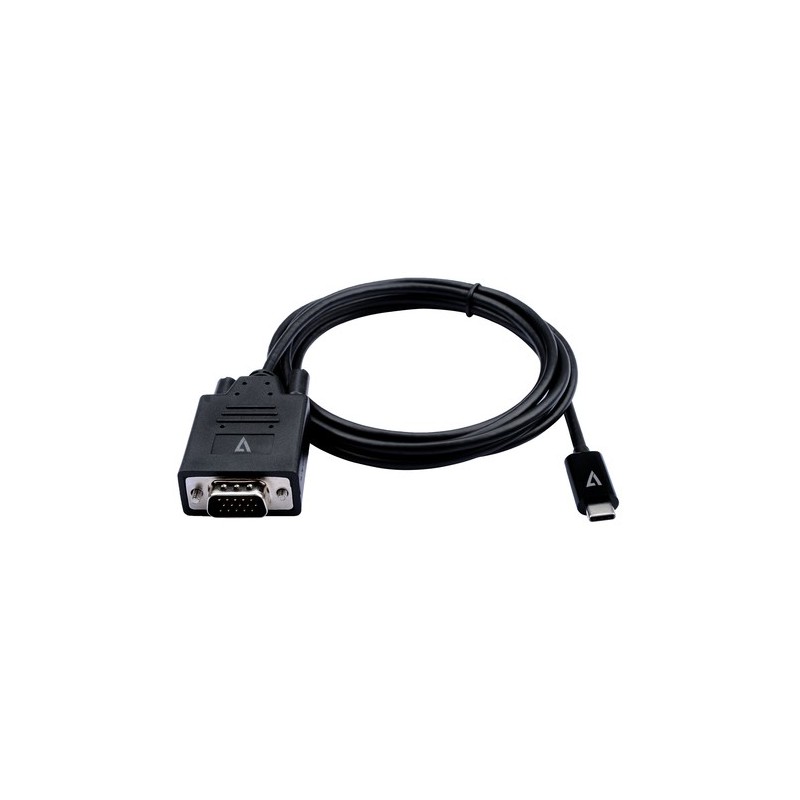 V7 V7UCVGA-2M VGA D-Sub USB tipo-C Nero