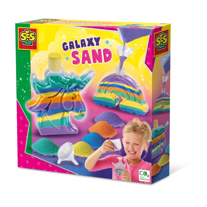 SES CREATIVE Galaxy Sand Art Bottles [Unicorn and Rainbow] [14771]