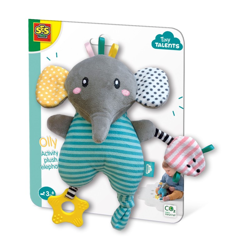 SES CREATIVE Tiny Talents Olly Activity Plush Elephant [13133]