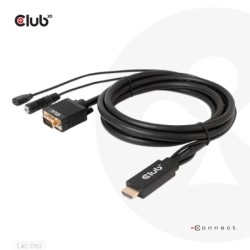 Club 3D HDMI auf VGA Kabel St./St. 2m 28AWG