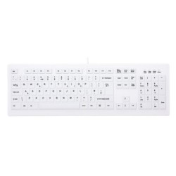 CHERRY AK-C8100F-UVS-W/UK tastiera USB QWERTY Inglese UK Bianco (CHER