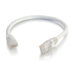 C2G 83486 cavo di rete Bianco 1 m Cat6 (C2G Cat6 Booted Unshielded [U