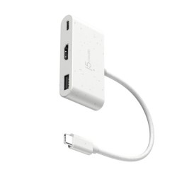 j5create JCA379EW-N Da USB-C&Acirc;&reg; ecologico a HDMI&acirc;&cent; e USB&acirc;&cent; t