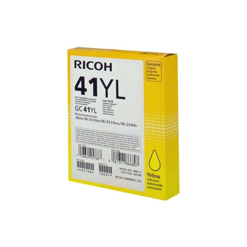 Ricoh 405768 cartuccia d&#039;inchiostro 1 pz Originale Giallo