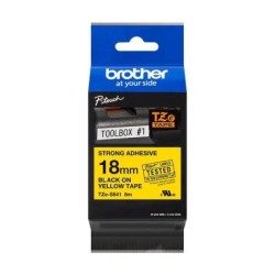 Brother TZE-S641 nastro per etichettatrice Nero su giallo TZ