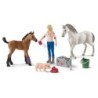 schleich Farm World Vet visiting mare and foal (SCHLEICH Farm World V